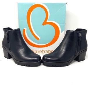 Baretraps Tailyn Lug Sole Women's Bootie Black Size 8.5M